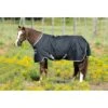 Amigo Stock Horse Turnout 200g - Black/Silver/Black