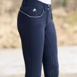 Horze Women's Nordic Performance Full Seat Breeches - Peacoat Dark Blue -Kensington Shop 308045 800 800