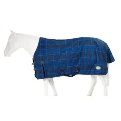 Pessoa Alpine 1200D Turnout Blanket 180g - Navy/Black Plaid