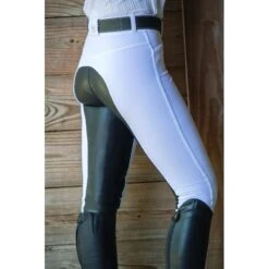 FITS Women's Free Flex Full Seat Zip Front Breech - White -Kensington Shop 311443 800 800