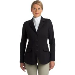 Ovation Women's Destiny 4 Button Show Coat - Black