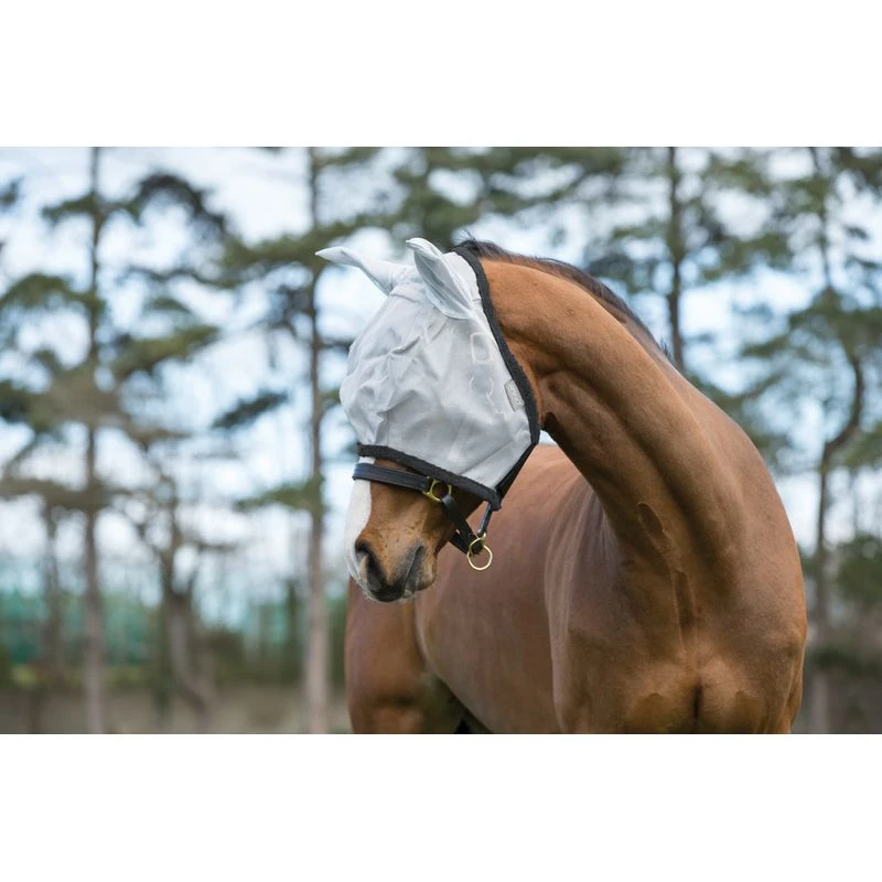Amigo Fly Mask - Silver/Dark Grey 1 Amigo Fly Mask - Silver/Dark Grey