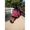 Kensington Fly Mask W/Plush Fleece Trim - Deluxe Red
