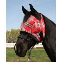 Kensington Fly Mask W/Plush Fleece Trim - Deluxe Red -Kensington Shop 322046 800 800