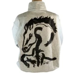 Animals To Wear "Bolt" 1/4 Zip Sweatshirt - Light Grey