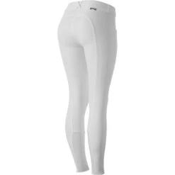 Horze Kids' Grand Prix Full Seat Breeches - White -Kensington Shop 325422 800 800