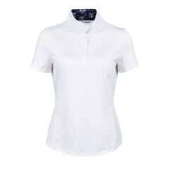 Dublin Women's Ria Short Sleeve Competition Shirt - White/Navy