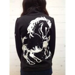 Animals To Wear Women's "BOSS" On Kerrits Fleece - Black