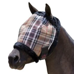 Kensington Mini Fly Mask W/Plush Fleece Trim - Deluxe Black -Kensington Shop 342205 800 800