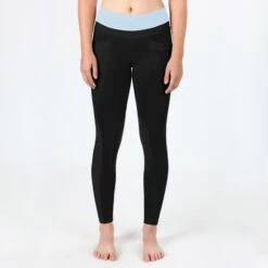 Irideon Kids' Synergy Knee Patch Tights - Black/Energy Blue