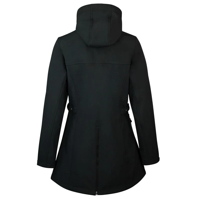 Horze Women's Freya Long Softshell Jacket - Black 3 Horze Women's Freya Long Softshell Jacket - Black - Image 3