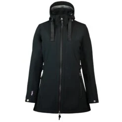Horze Women's Freya Long Softshell Jacket - Black 7 Horze Women's Freya Long Softshell Jacket - Black -Kensington Shop 347746 800 800