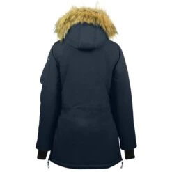 Horze Women's Brooke Long Parka Jacket - Dark Navy 10 Horze Women's Brooke Long Parka Jacket - Dark Navy -Kensington Shop 347824 800 800