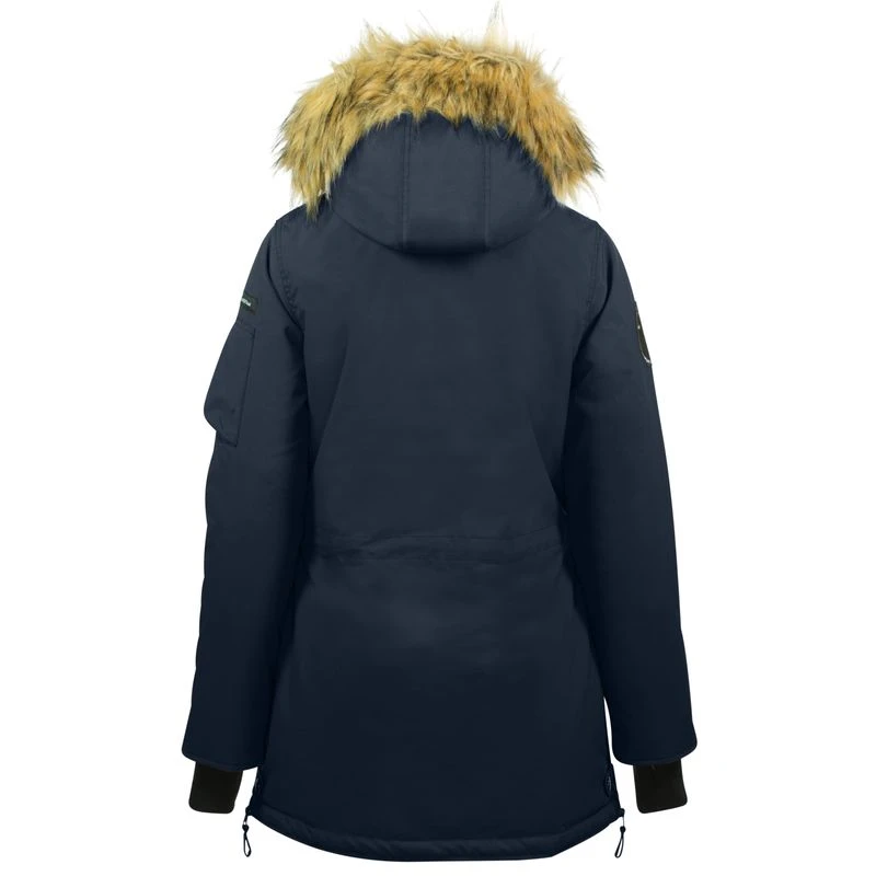 Horze Women's Brooke Long Parka Jacket - Dark Navy 5 Horze Women's Brooke Long Parka Jacket - Dark Navy - Image 5