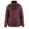 B Vertigo Women's Julianne Quilted Jacket - Vineyard Wine