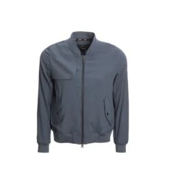 Alessandro Albanese Women's Luxury Silk Blouson Jacket - Aviation Blue -Kensington Shop 351931 800 800