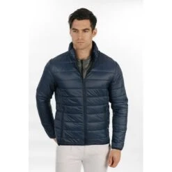Horseware Men's Light Padded No Logo Jacket - Navy -Kensington Shop 351974 800 800