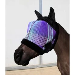 Kensington Pony Fly Mask W/Ears & Fleece Trim - Lavender Mint