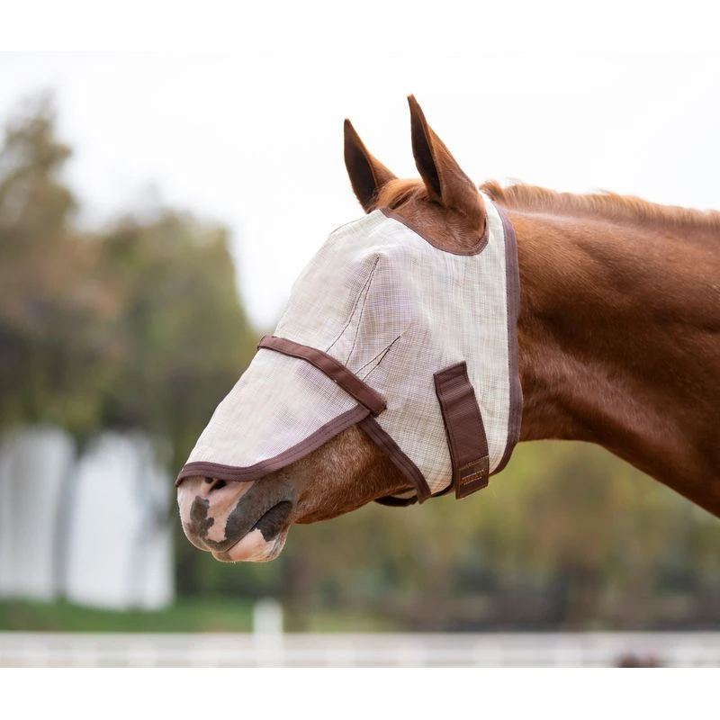 Kensington Signature Fly Mask W/Removable Nose - Tan 1 Kensington Signature Fly Mask W/Removable Nose - Tan