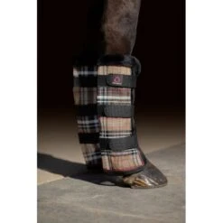 Kensington Protective Fly Boots W/Fleece Trim - Deluxe Black