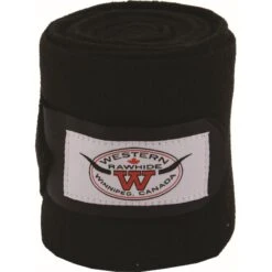 Western Rawhide Anti-Pilling Polo Wraps - Black