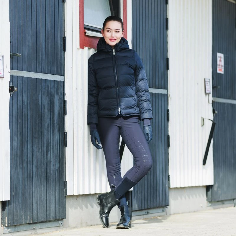 Horze Women's Desiree Full Seat Breeches - Dark Navy 2 Horze Women's Desiree Full Seat Breeches - Dark Navy - Image 2