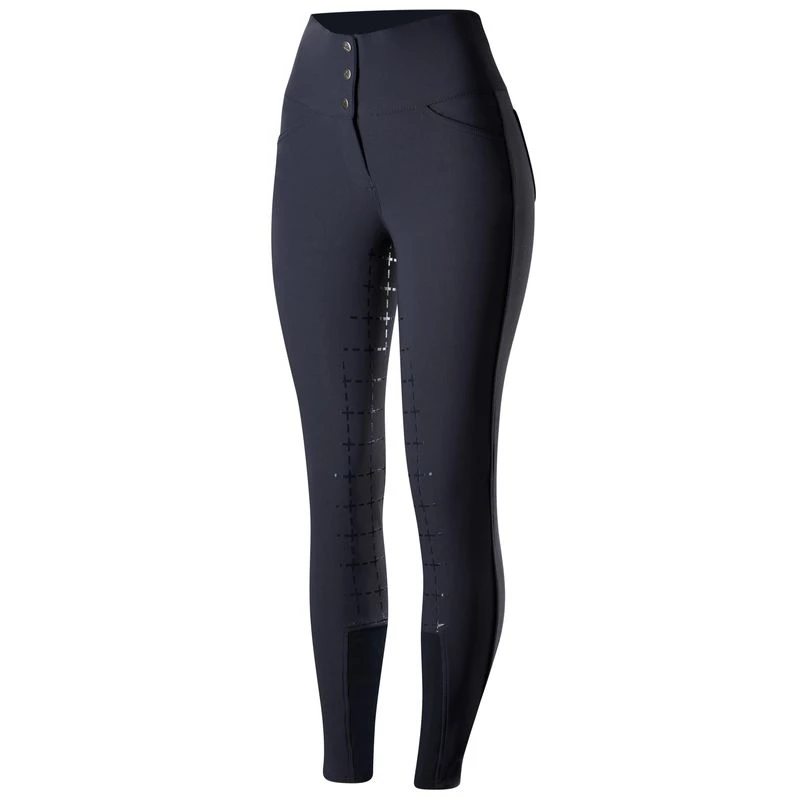 Horze Women's Desiree Full Seat Breeches - Dark Navy 4 Horze Women's Desiree Full Seat Breeches - Dark Navy - Image 4