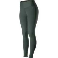 Horze Women's Juliet HyPer Flex Knee Patch Tights - Midnight Green -Kensington Shop 361798 800 800