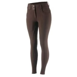 Horze Women's Mia Thermo Silicone Full Seat Breeches - Dark Brown 5 Horze Women's Mia Thermo Silicone Full Seat Breeches - Dark Brown -Kensington Shop 374393 800 800