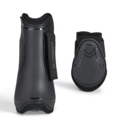 Horze Armour Airflow Tendon And Fetlock Boot Set - Black