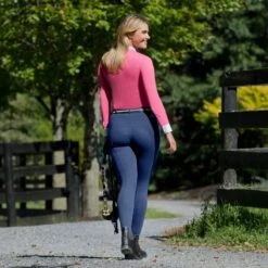 Horze Women's Active Full Seat Breeches - Peacoat Dark Blue -Kensington Shop 376463 800 800