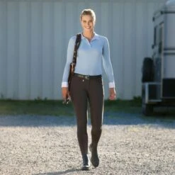Horze Women's Grand Prix Full Seat Breeches - Dark Brown -Kensington Shop 378225 800 800