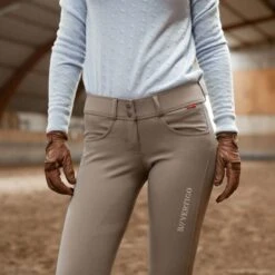 B Vertigo Women's Meghan Silicone Full Seat Breeches - Taupe Grey -Kensington Shop 379299 800 800