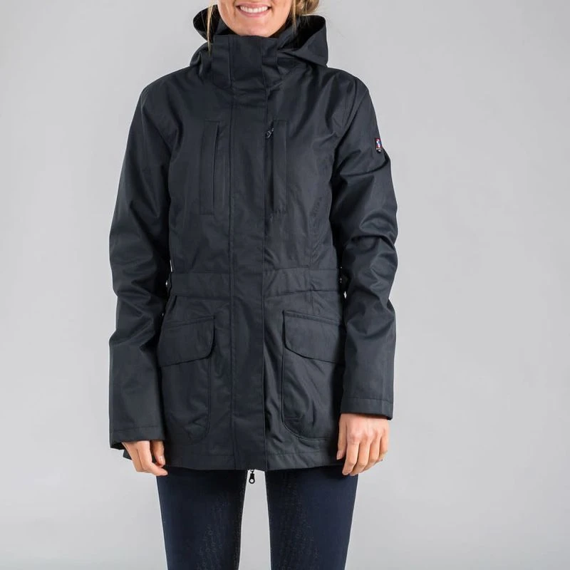 Horze Women's Jadine Waterproof Shell Jacket - Dark Navy 5 Horze Women's Jadine Waterproof Shell Jacket - Dark Navy - Image 5
