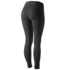 Horze Women's Ella Pull Up Knee Patch Tights - Black 6 Horze Women's Ella Pull Up Knee Patch Tights - Black -Kensington Shop 380896 800 800