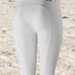 Horze Women's Grand Prix Full Seat Breeches - White -Kensington Shop 381577 800 800