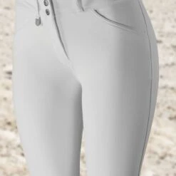 Horze Women's Grand Prix Full Seat Breeches - White -Kensington Shop 381578 800 800