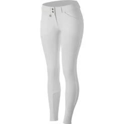 Horze Women's Grand Prix Full Seat Breeches - White -Kensington Shop 381580 800 800