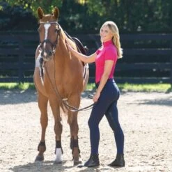 Horze Women's Grand Prix Knee Patch Breeches - Peacoat Dark Blue -Kensington Shop 385194 800 800