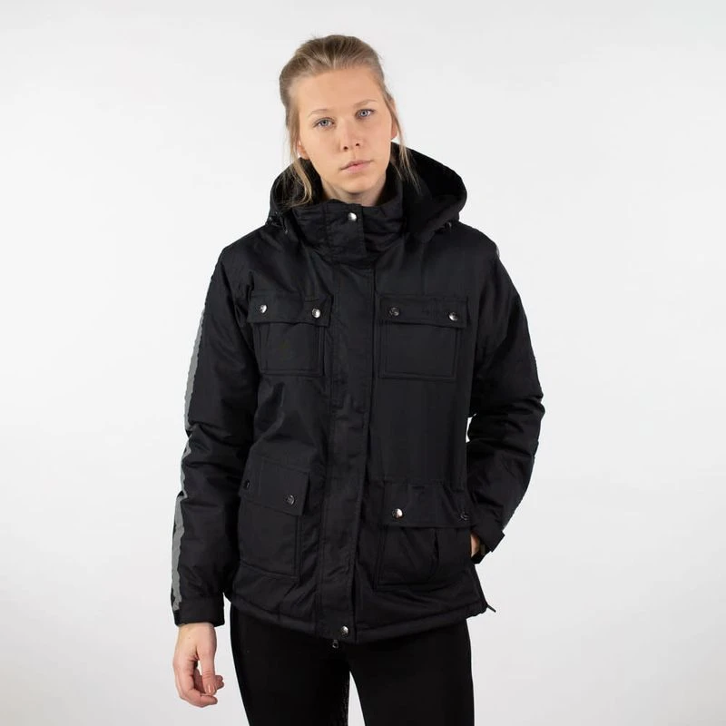 Horze Women's Winter Rider Jacket - Black 4 Horze Women's Winter Rider Jacket - Black - Image 4