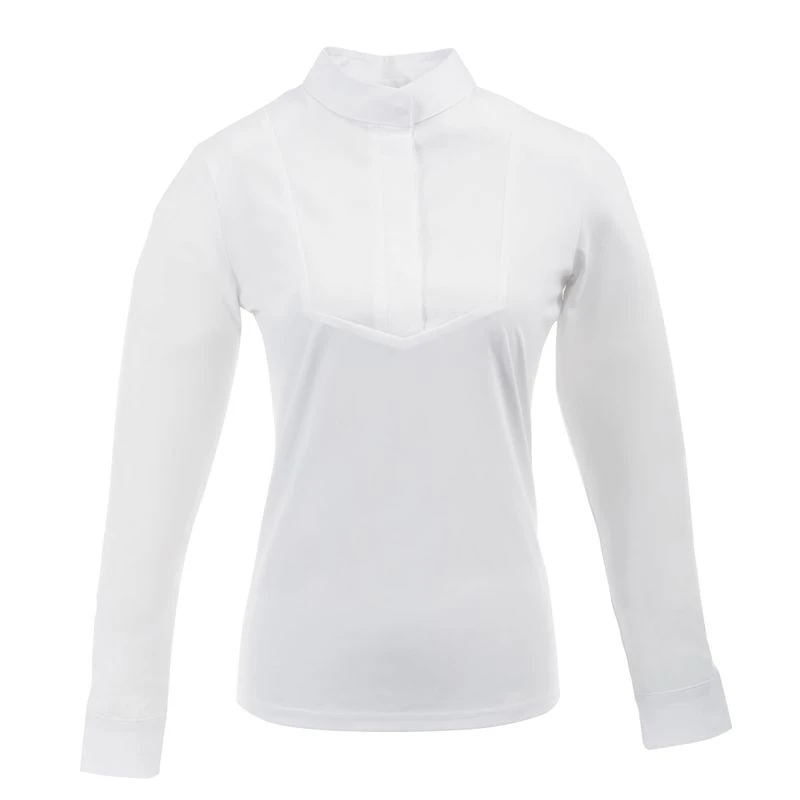Ovation Women's Long Sleeve Elegance Show Shirt - White 1 Ovation Women's Long Sleeve Elegance Show Shirt - White