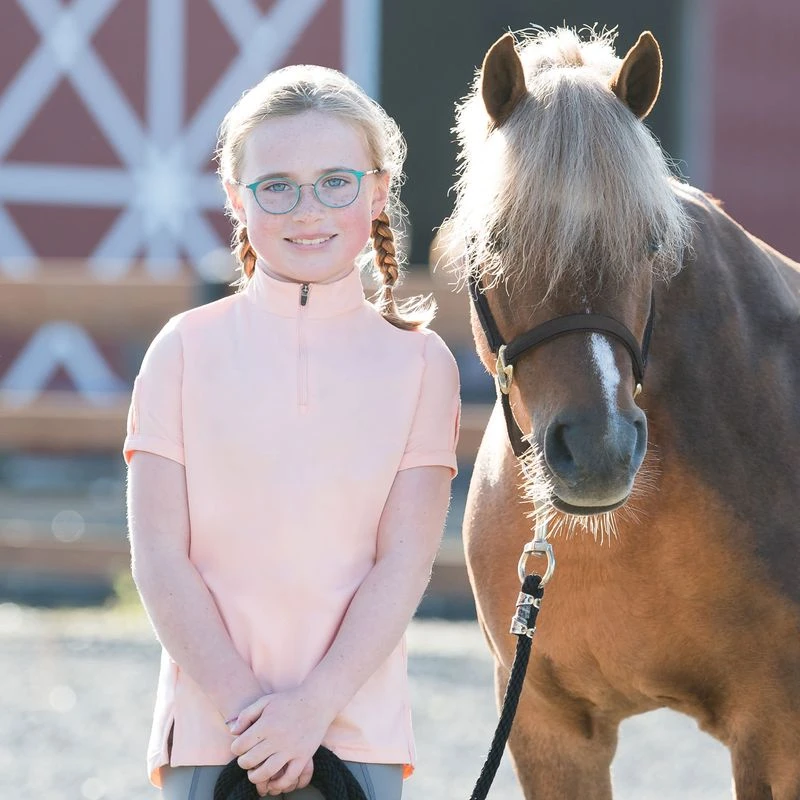 Irideon Kids' Air-Tech Short Sleeve Jersey - Radiant Peach 1 Irideon Kids' Air-Tech Short Sleeve Jersey - Radiant Peach