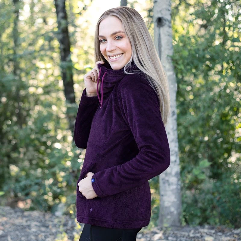 Irideon Women's Luxen Fleece Pull Over - Ice Berry 2 Irideon Women's Luxen Fleece Pull Over - Ice Berry - Image 2