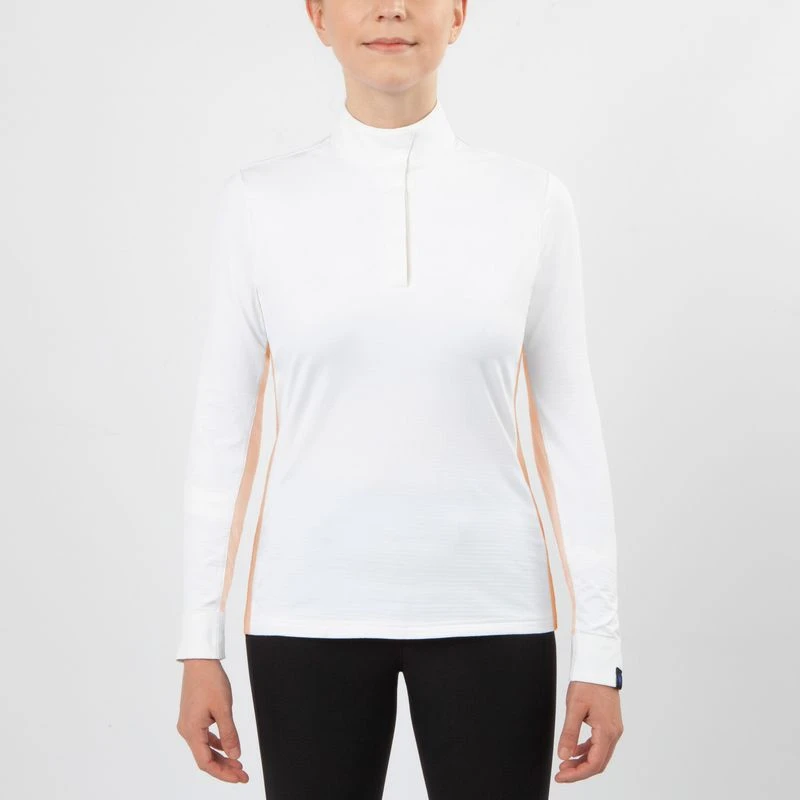 Irideon Women's Ciara IceFil Show Shirt - White/Radiant Peach 1 Irideon Women's Ciara IceFil Show Shirt - White/Radiant Peach