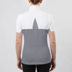Irideon Women's Ciara Short Sleeve IceFil Show Shirt - White/Dove Grey 5 Irideon Women's Ciara Short Sleeve IceFil Show Shirt - White/Dove Grey -Kensington Shop 398542 800 800