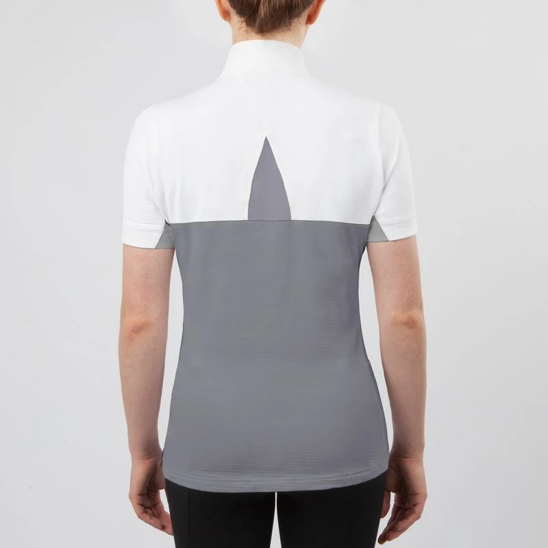 Irideon Women's Ciara Short Sleeve IceFil Show Shirt - White/Dove Grey 3 Irideon Women's Ciara Short Sleeve IceFil Show Shirt - White/Dove Grey - Image 3