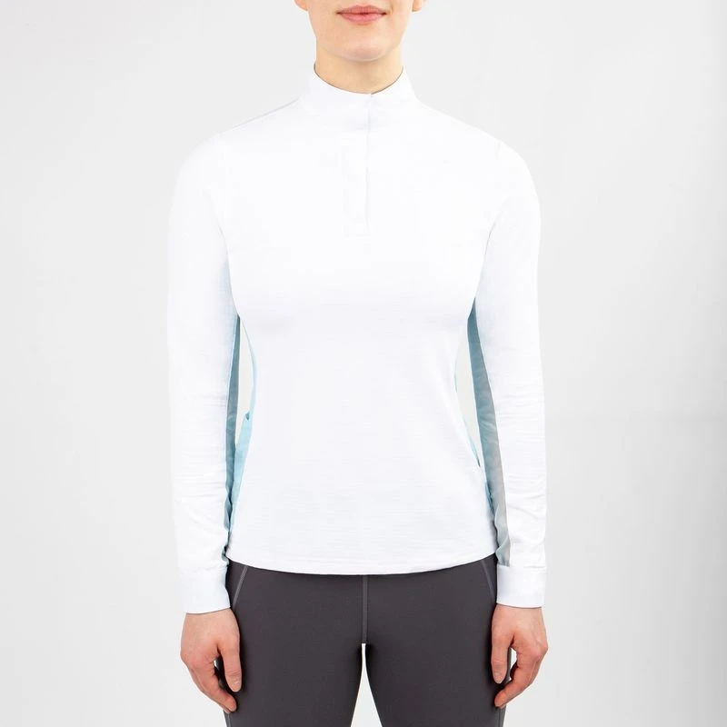 Irideon Women's Ciara IceFil Show Shirt - White/Energy Blue 1 Irideon Women's Ciara IceFil Show Shirt - White/Energy Blue