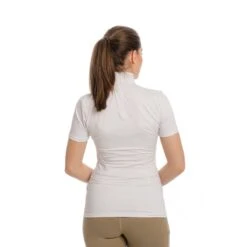 Horseware Women's Lisa Technical Short Sleeve Competition Top - White -Kensington Shop 399254 800 800