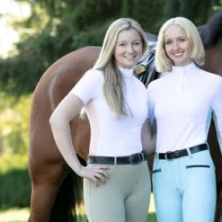 Irideon Women's Ciara Short Sleeve IceFil Show Shirt - White/Radiant Peach 5 Irideon Women's Ciara Short Sleeve IceFil Show Shirt - White/Radiant Peach -Kensington Shop 399292 800 800