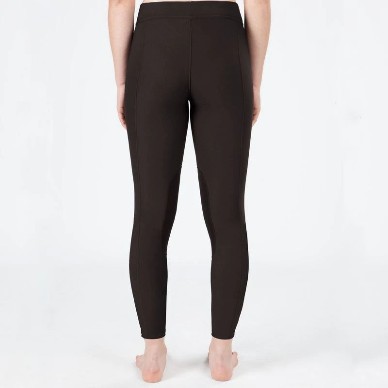 Irideon Kids' Power Stretch Knee Patch Tights - Espresso 3 Irideon Kids' Power Stretch Knee Patch Tights - Espresso - Image 3